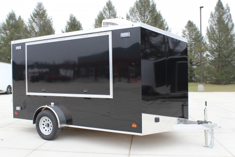 7 X 12 BOOST ALUMINUM CARGO WITH CONCESSION DOOR & SHADOW BOX