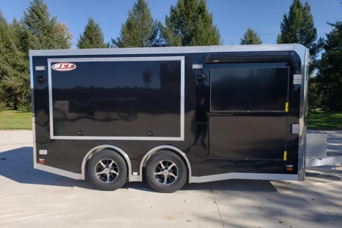 8.5′ X 16′ TOP FUEL CUSTOM MARKETING TRAILER